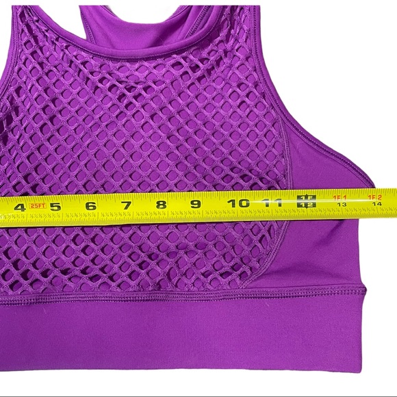 Ivy Sky Purple Racer Back Crop Top Size SA Dancer - Picture 5 of 6